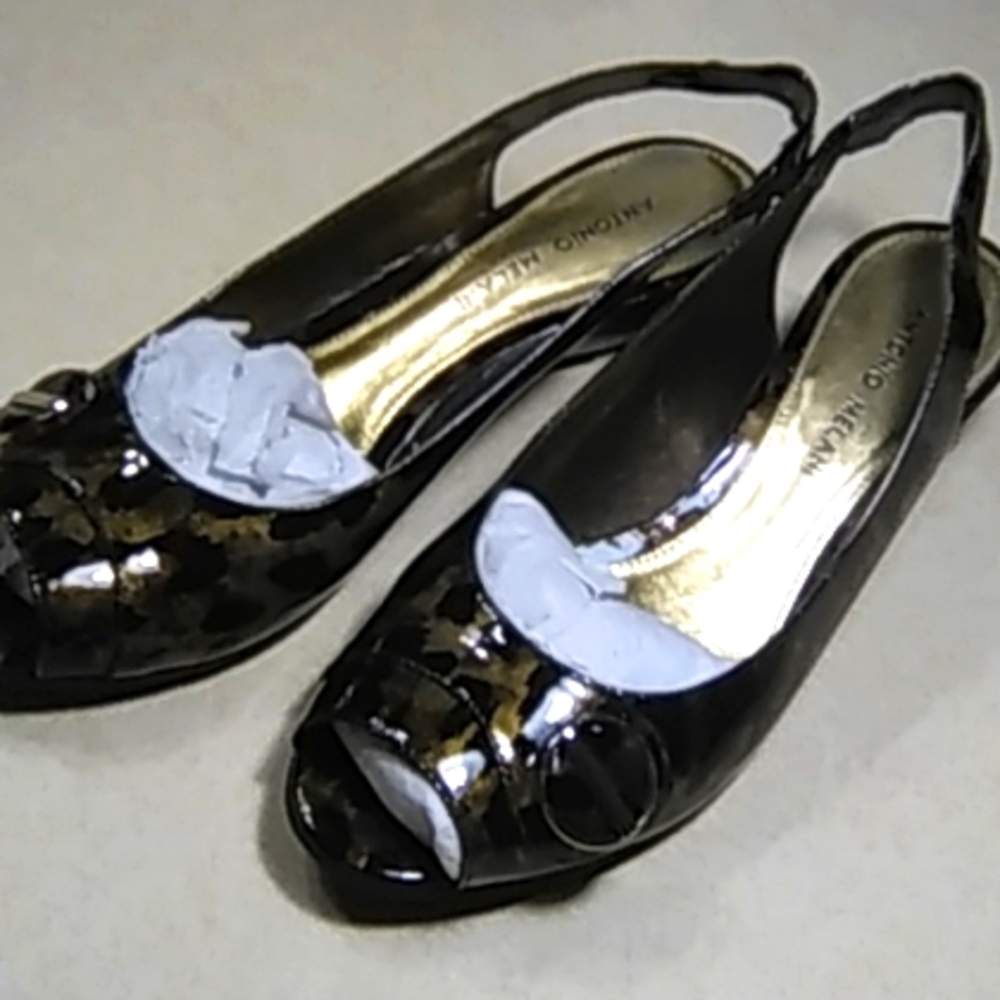 Antonio melani open toe wedge sandal